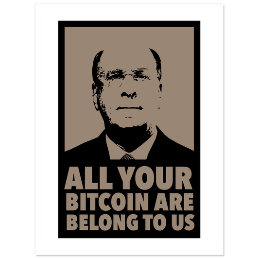 ALL YOUR BITCOIN Sticker - Card 192